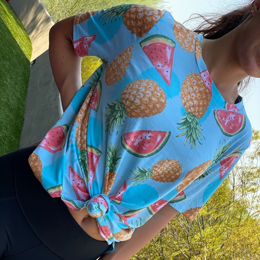Graphic fruit tee